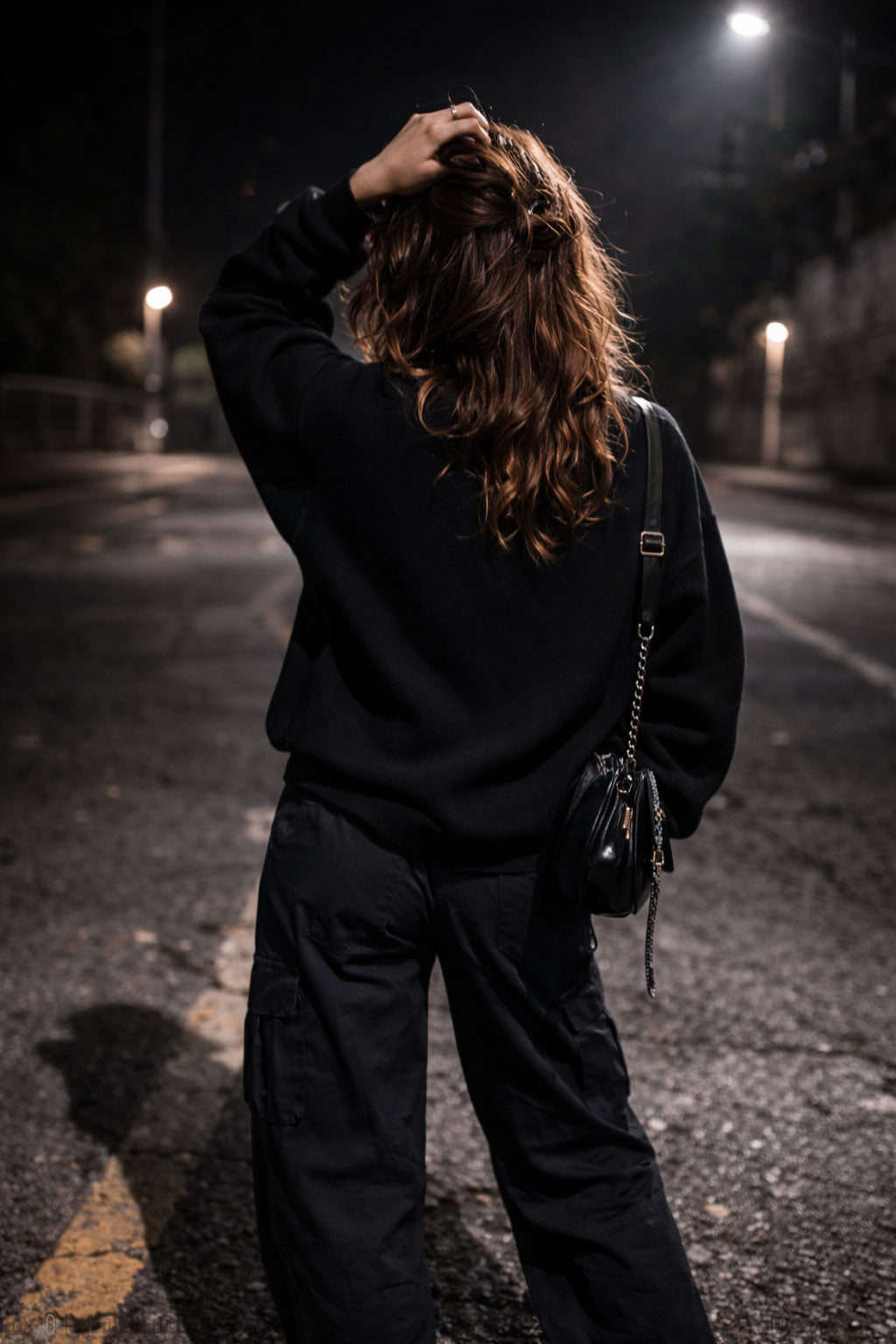 Waffle Knit Oversized Full-Sleeve