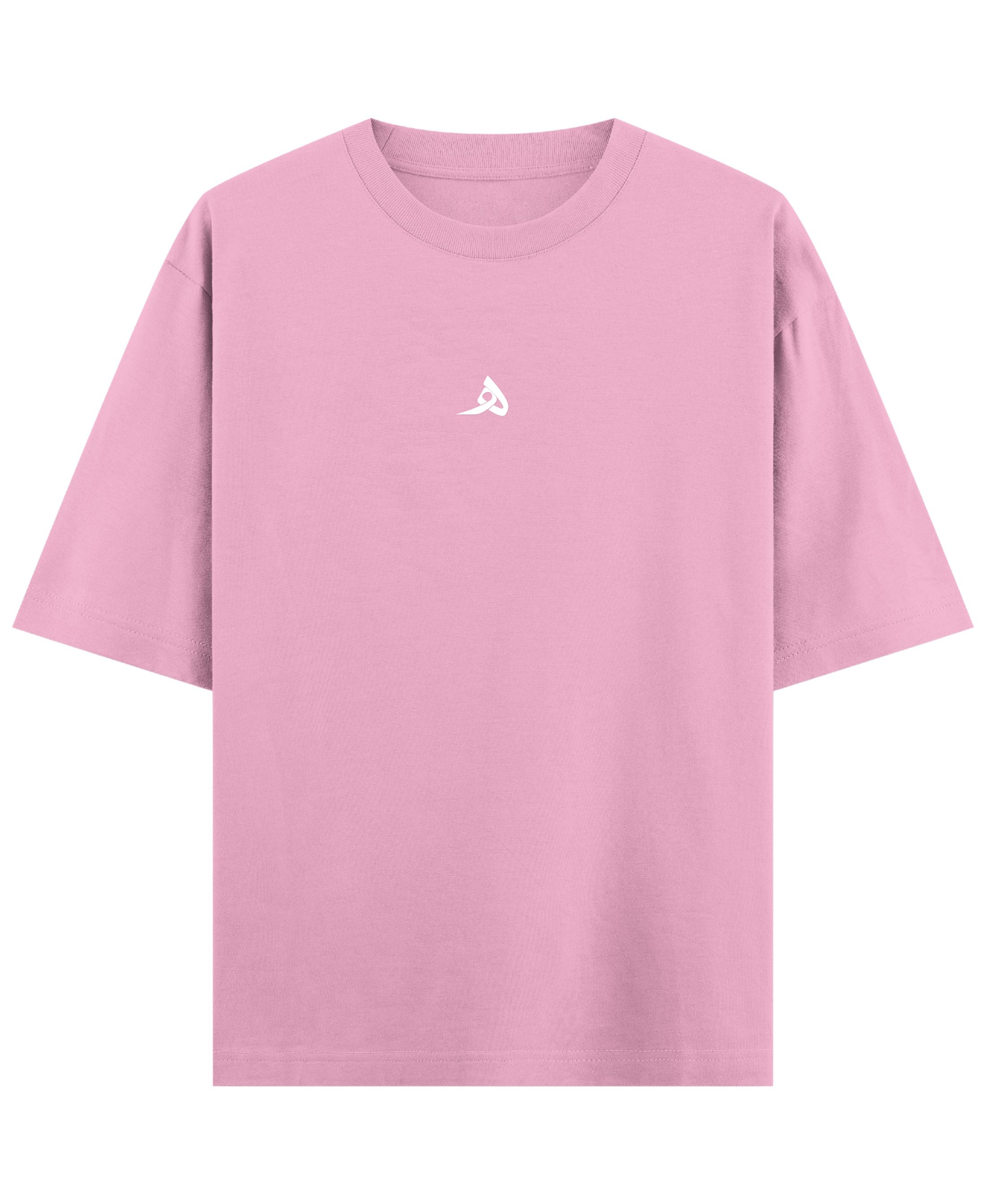 Baby Pink Oversized T-Shirt Front Design
