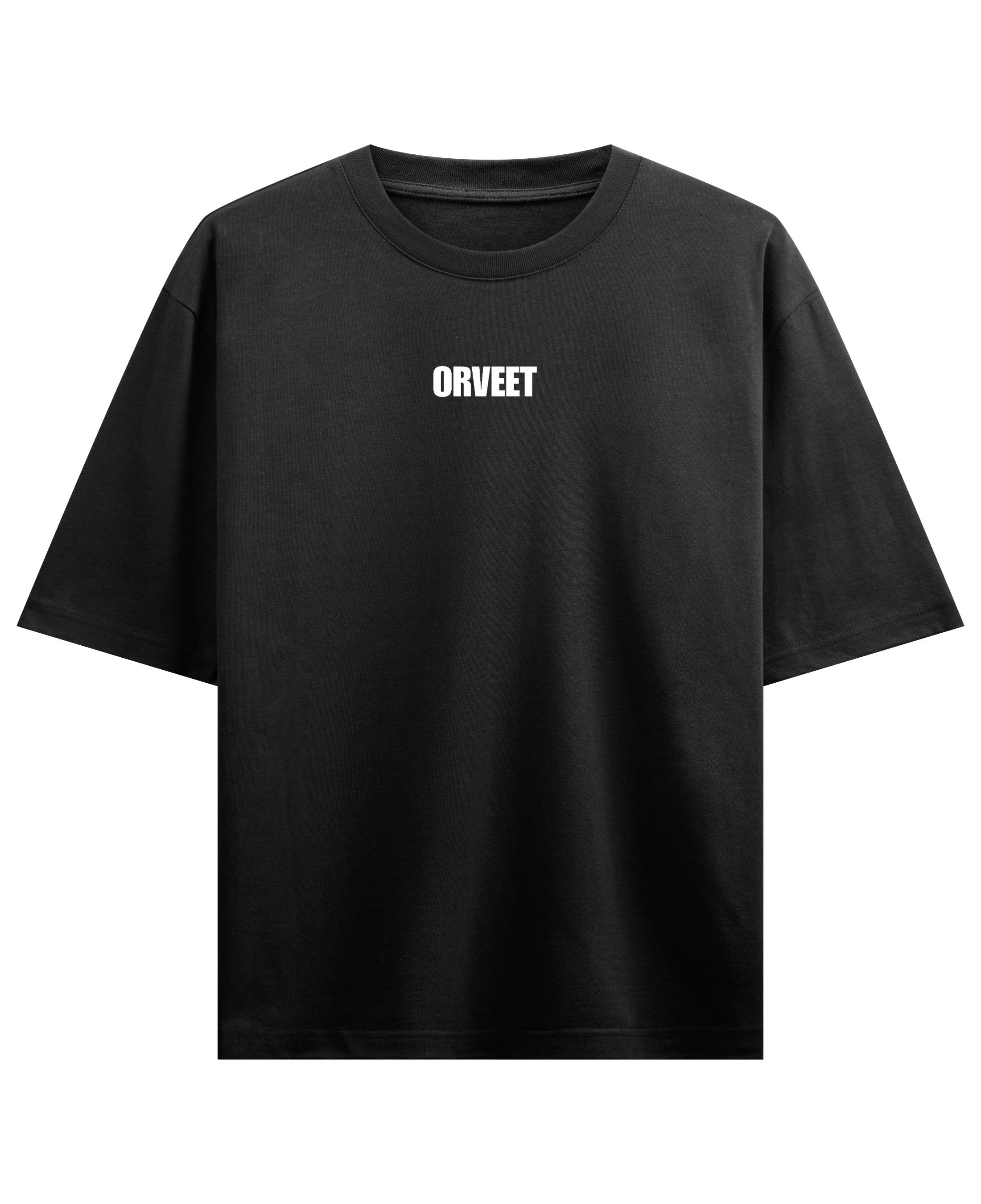 Black Oversized T-shirt Front Design