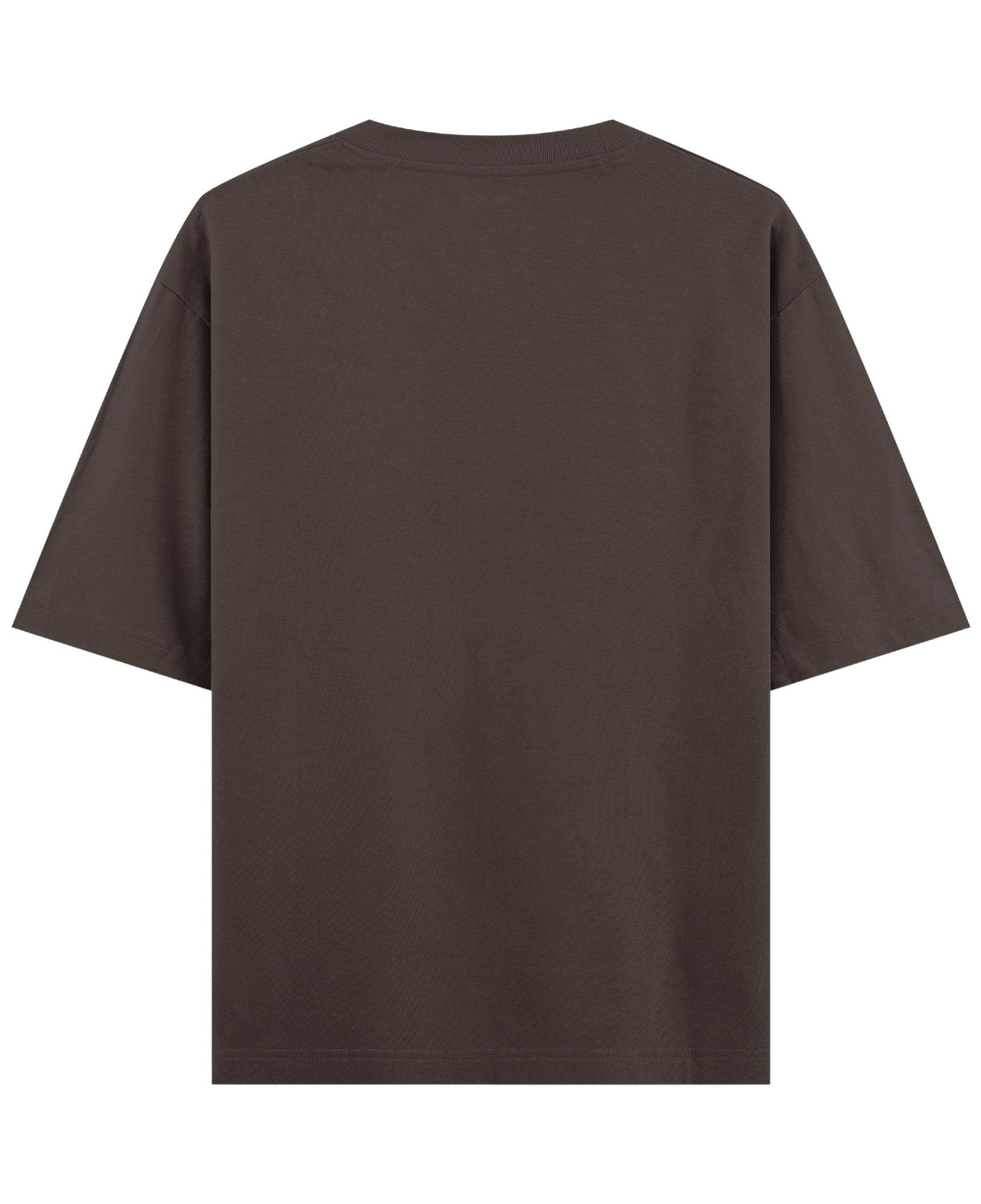 Coffee Oversized T-Shirt Back Design