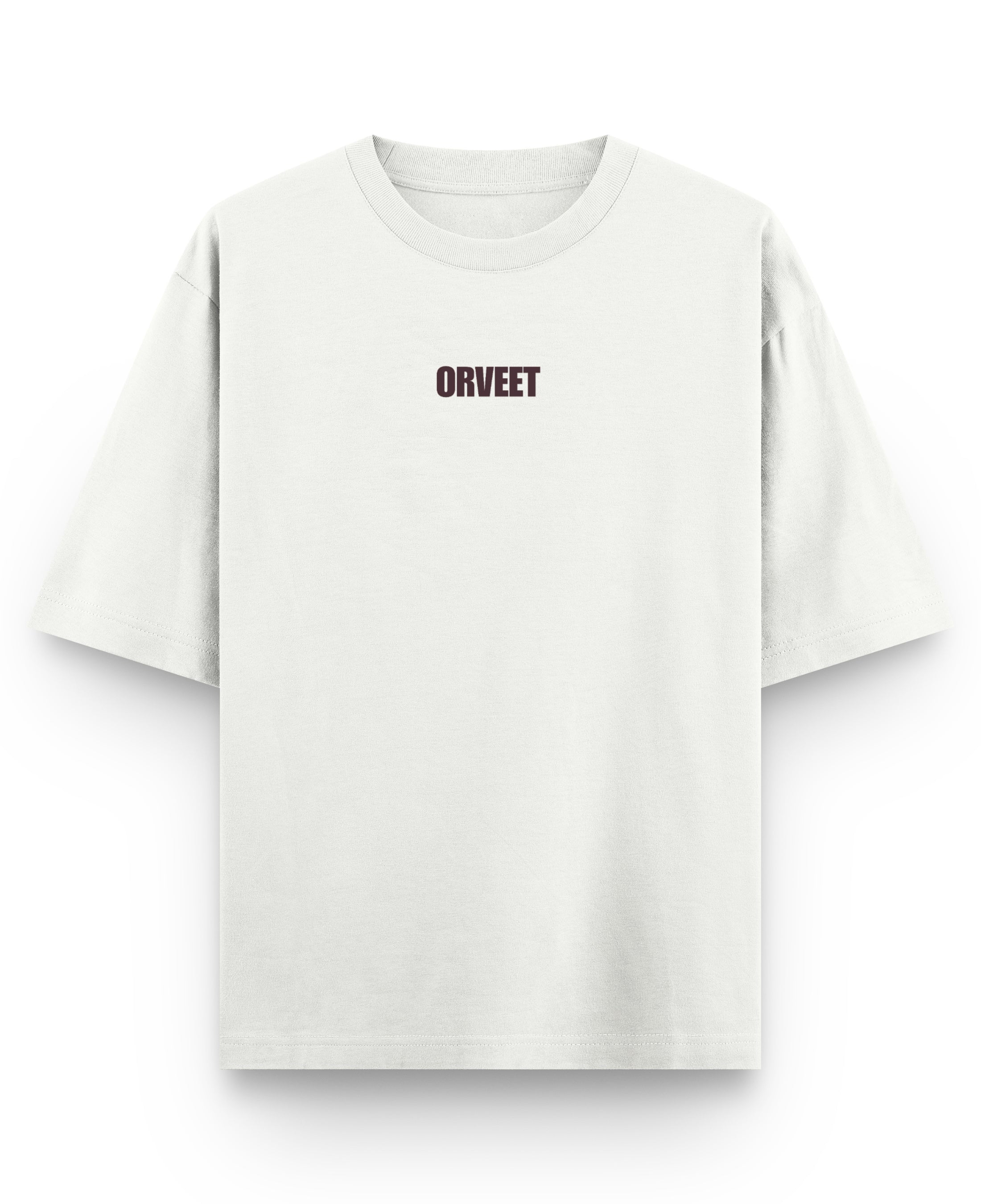 Off White Oversized T-shirt Front Design